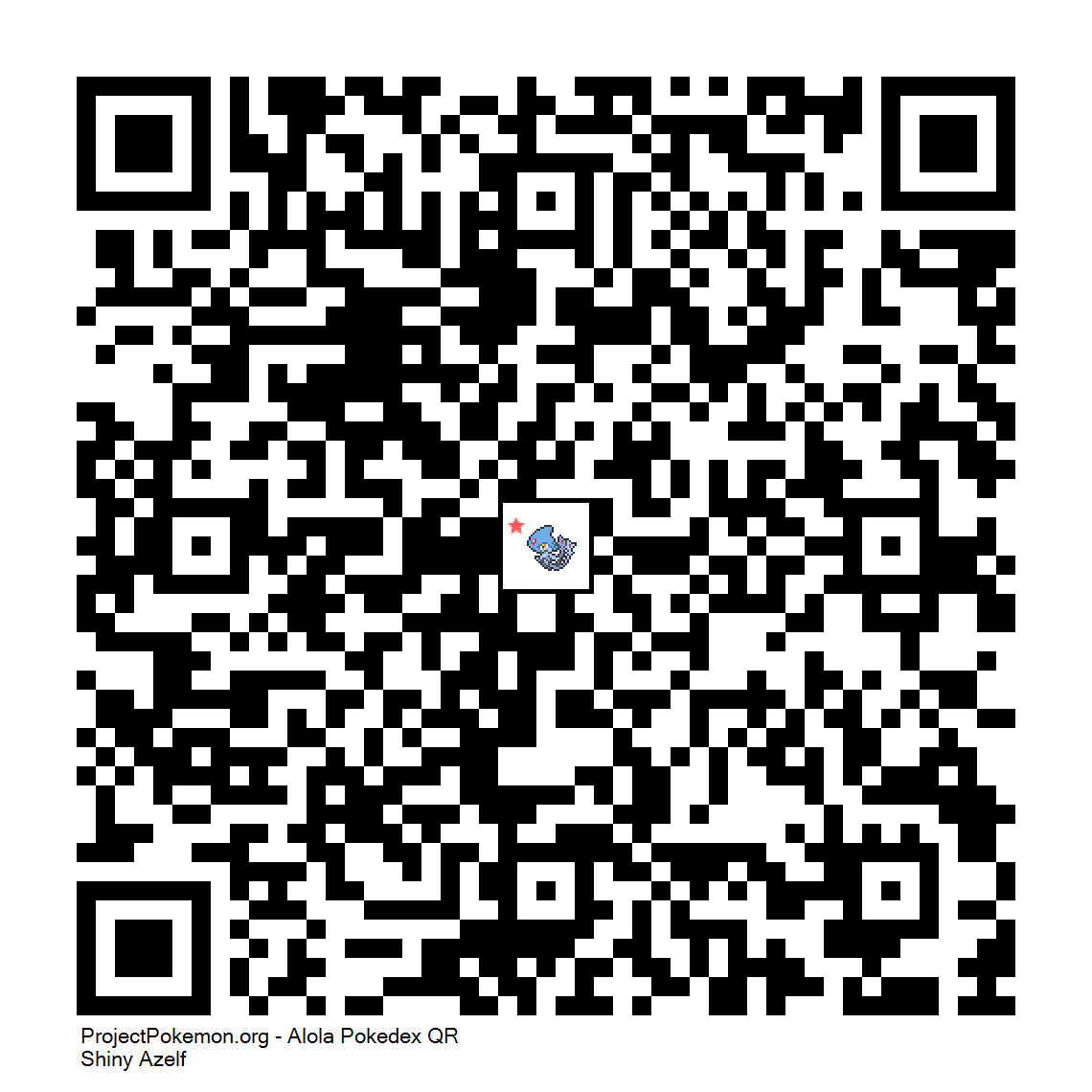 Cdigo QR de Azelf variocolor